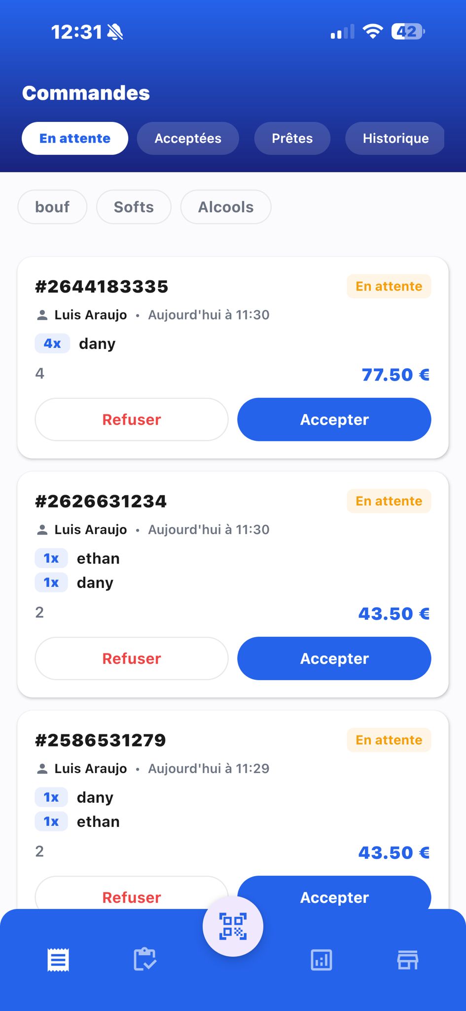Pro Commandes En attente